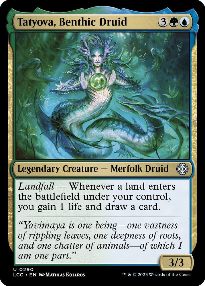 Tatyova, Benthic Druid 290 card from Commander: The Lost Caverns of Ixalan