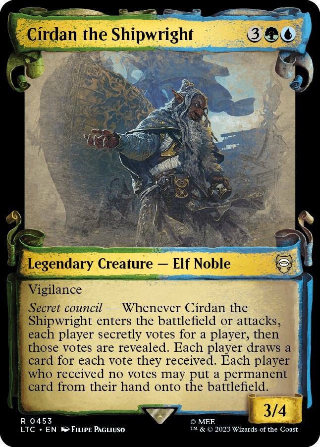 Cirdan the Shipwright (Showcase Scrolls) 453 card from Commander: The Lord of the Rings: Tales of Middle-earth