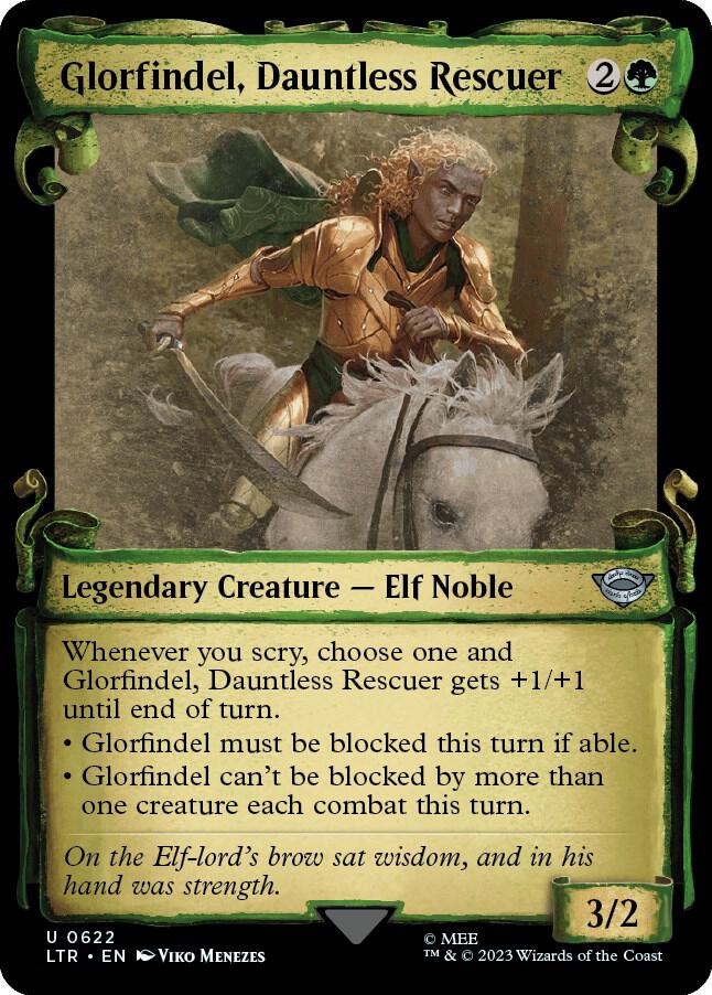 Glorfindel, Dauntless Rescuer (Showcase Scrolls) 622 card from Universes Beyond: The Lord of the Rings: Tales of Middle-earth