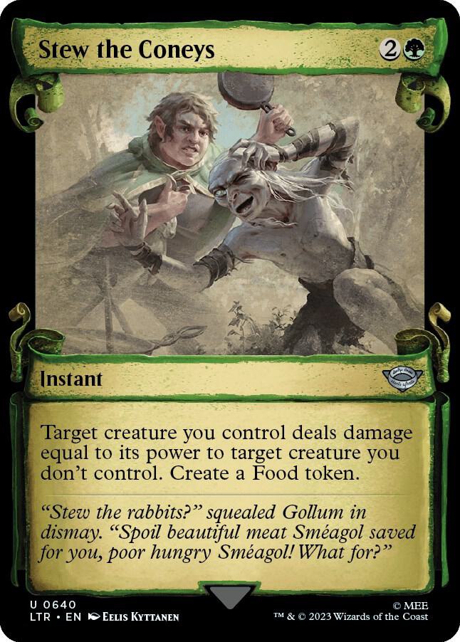 Stew the Coneys (Showcase Scrolls) 640 card from Universes Beyond: The Lord of the Rings: Tales of Middle-earth