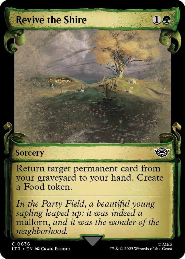 Revive the Shire (Showcase Scrolls) 636 card from Universes Beyond: The Lord of the Rings: Tales of Middle-earth