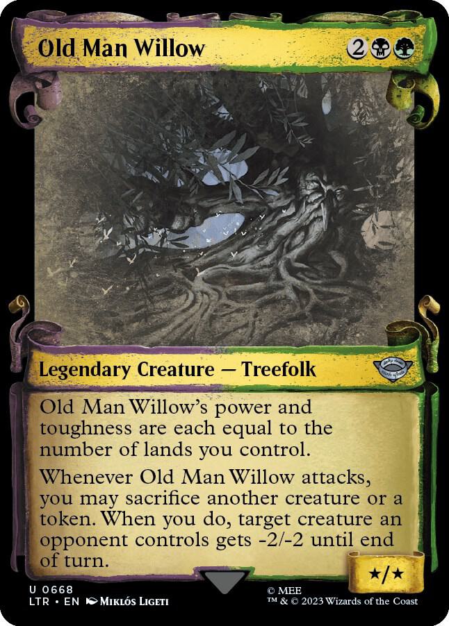Old Man Willow (Showcase Scrolls) 668 card from Universes Beyond: The Lord of the Rings: Tales of Middle-earth