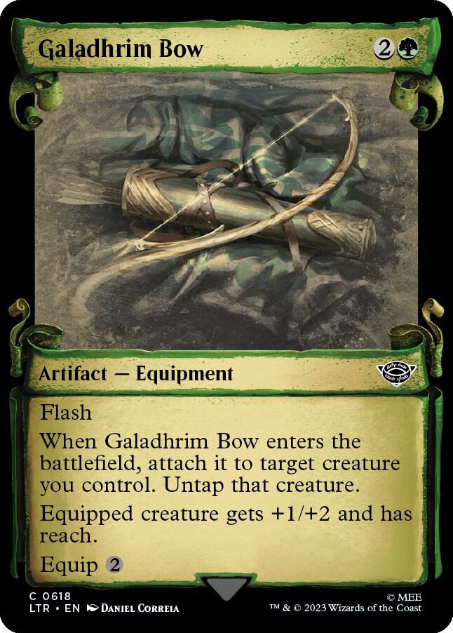 Galadhrim Bow (Showcase Scrolls) 618 card from Universes Beyond: The Lord of the Rings: Tales of Middle-earth