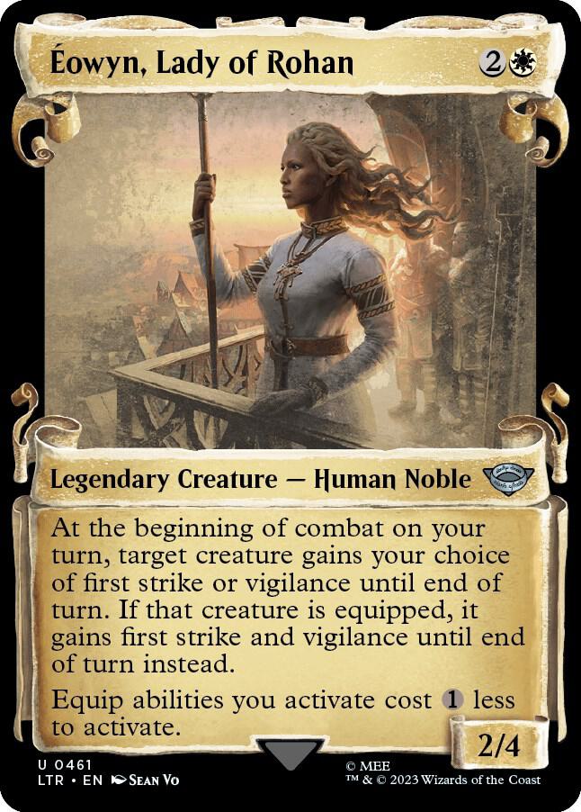 Eowyn, Lady of Rohan (Showcase Scrolls) 461 card from Universes Beyond: The Lord of the Rings: Tales of Middle-earth