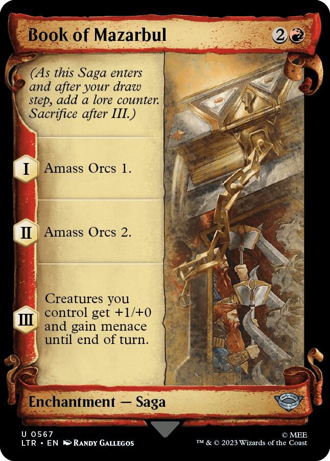 Book of Mazarbul (Showcase Scrolls) 567 card from Universes Beyond: The Lord of the Rings: Tales of Middle-earth