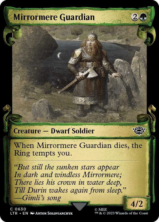 Mirrormere Guardian (Showcase Scrolls) 630 card from Universes Beyond: The Lord of the Rings: Tales of Middle-earth