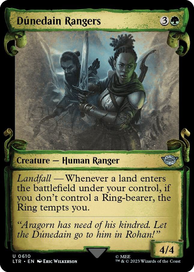 Dunedain Rangers (Showcase Scrolls) 610 card from Universes Beyond: The Lord of the Rings: Tales of Middle-earth