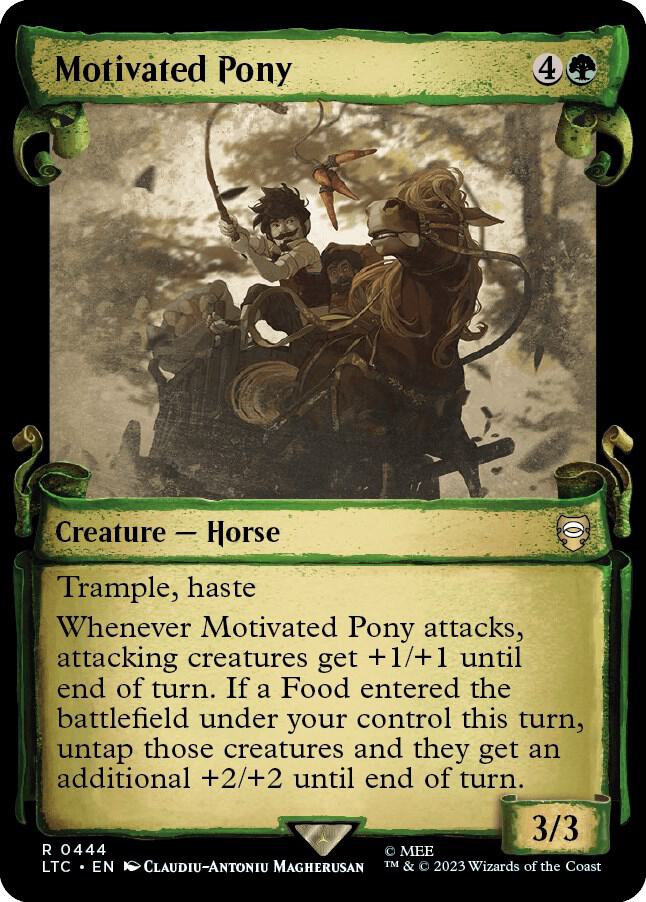 Motivated Pony (Showcase Scrolls) 444 card from Commander: The Lord of the Rings: Tales of Middle-earth