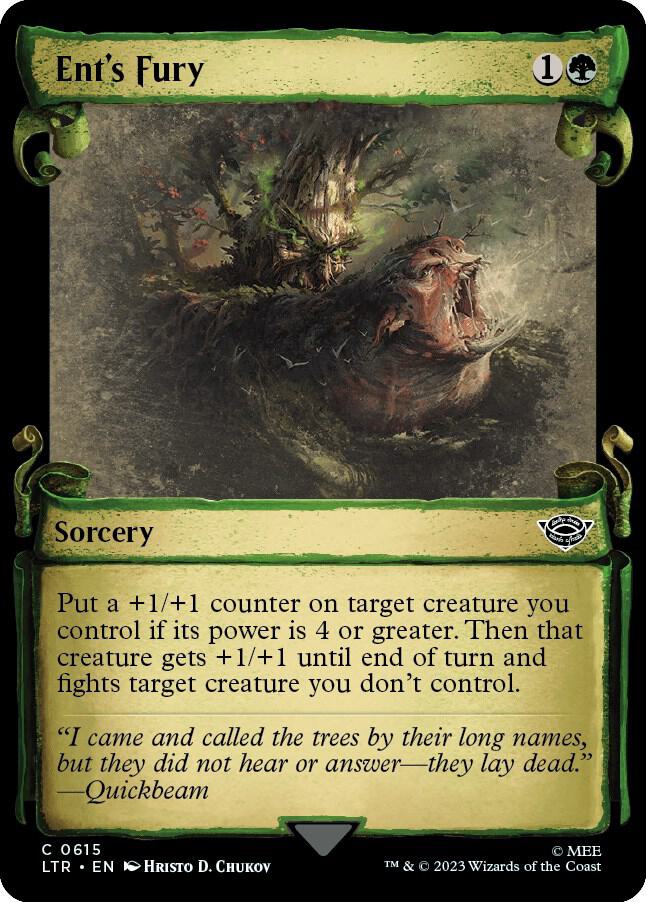 Ent's Fury (Showcase Scrolls) 615 card from Universes Beyond: The Lord of the Rings: Tales of Middle-earth
