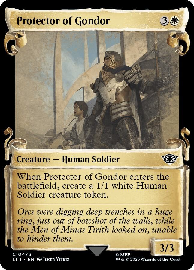 Protector of Gondor (Showcase Scrolls) 476 card from Universes Beyond: The Lord of the Rings: Tales of Middle-earth