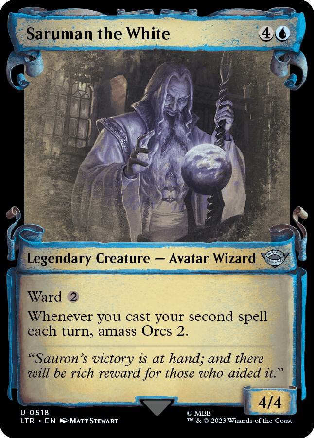 Saruman the White (Showcase Scrolls) 518 card from Universes Beyond: The Lord of the Rings: Tales of Middle-earth