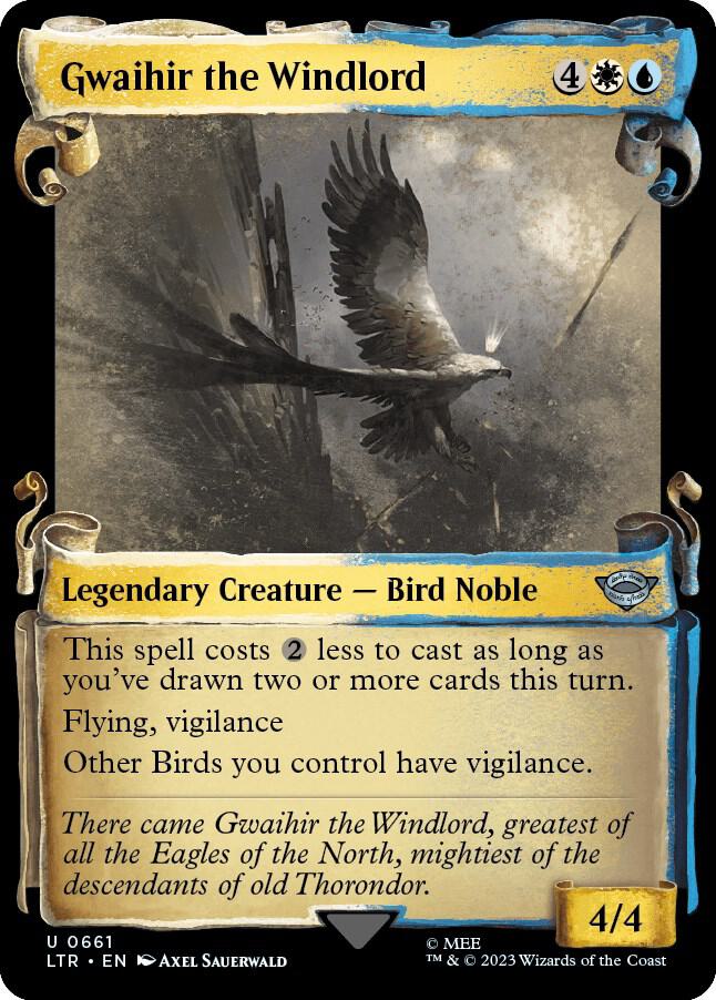 Gwaihir the Windlord (Showcase Scrolls) 661 card from Universes Beyond: The Lord of the Rings: Tales of Middle-earth