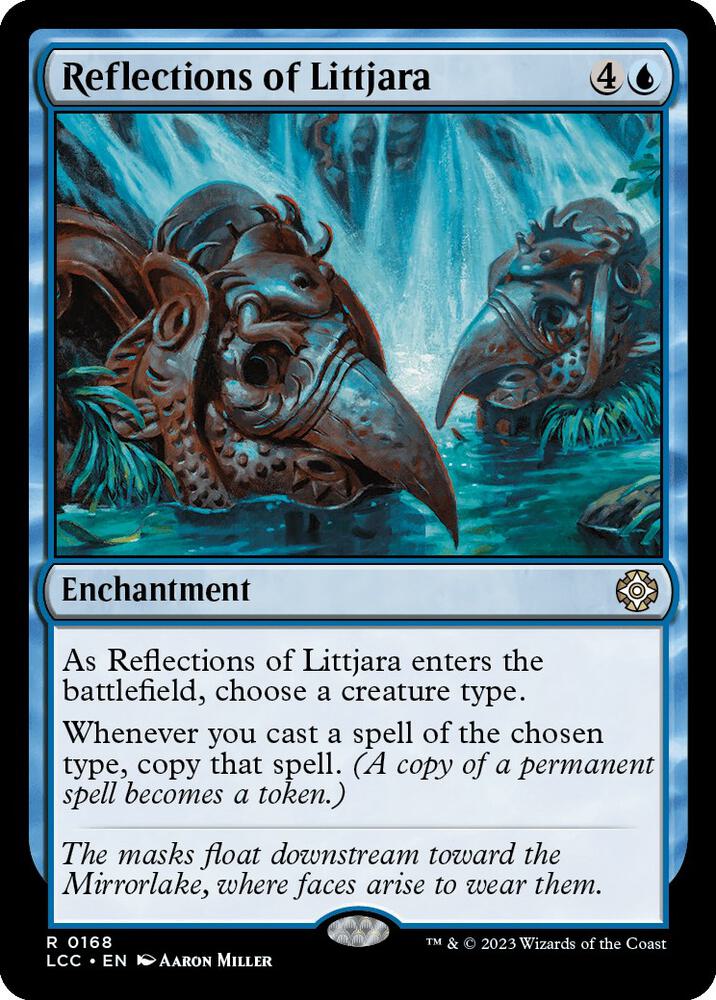 Reflections of Littjara 168 card from Commander: The Lost Caverns of Ixalan