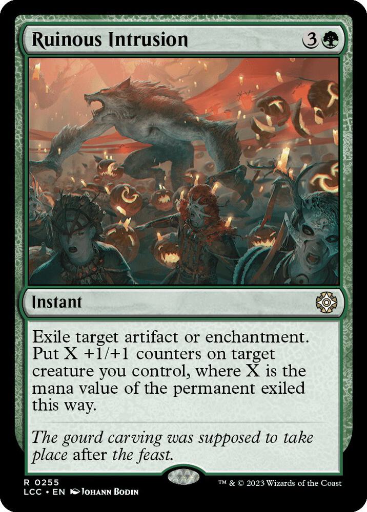 Ruinous Intrusion 255 card from Commander: The Lost Caverns of Ixalan