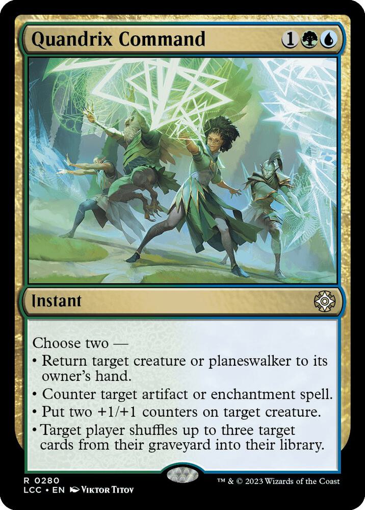 Quandrix Command 280 card from Commander: The Lost Caverns of Ixalan