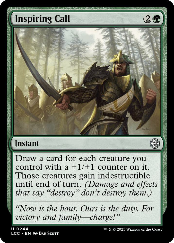 Inspiring Call 244 card from Commander: The Lost Caverns of Ixalan