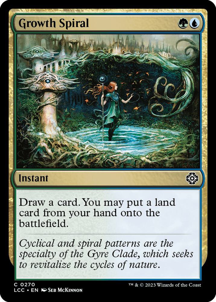 Growth Spiral 270 card from Commander: The Lost Caverns of Ixalan
