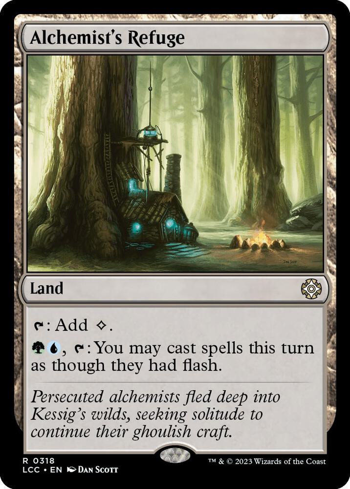 Alchemist's Refuge 318 card from Commander: The Lost Caverns of Ixalan