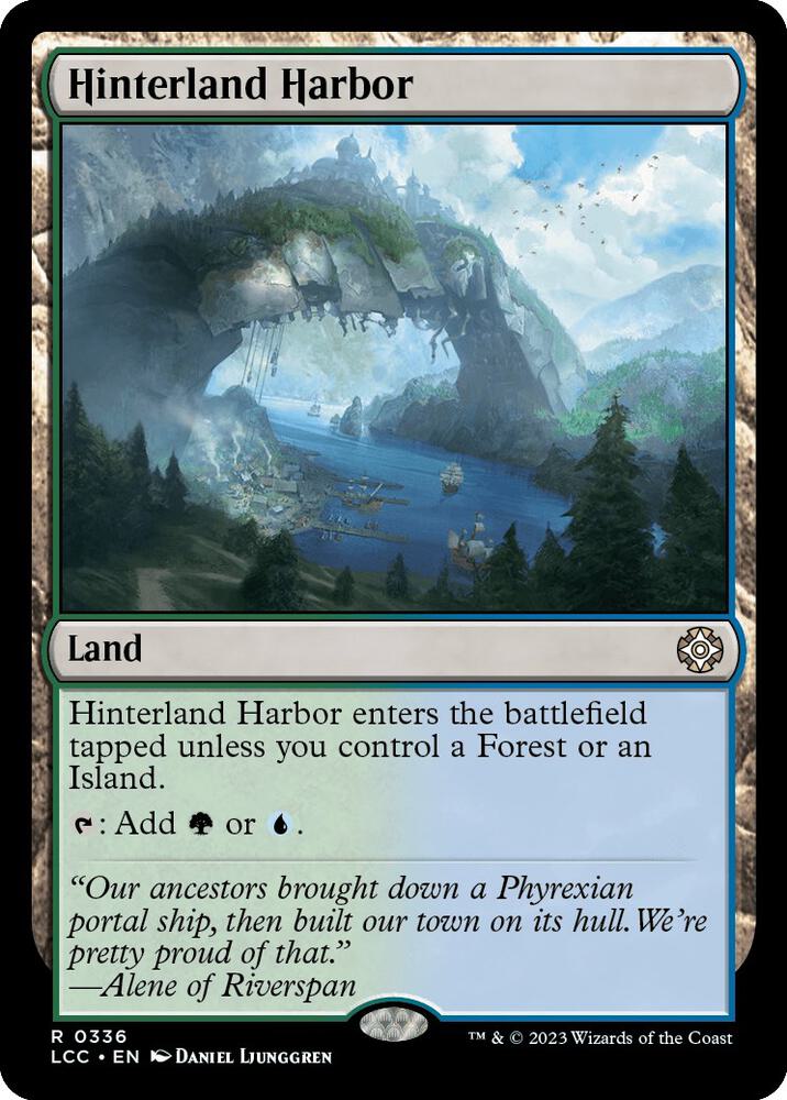 Hinterland Harbor 336 card from Commander: The Lost Caverns of Ixalan