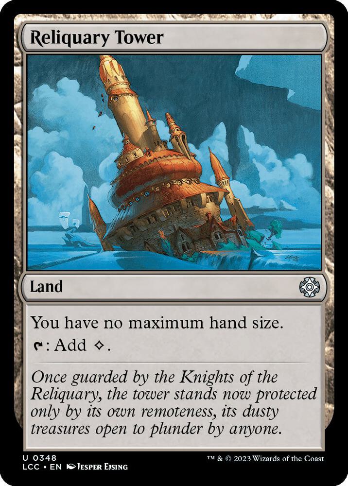 Reliquary Tower 348 card from Commander: The Lost Caverns of Ixalan
