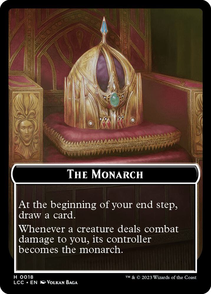 The Monarch // Pirate Double-Sided Token 18 // 5 card from Commander: The Lost Caverns of Ixalan