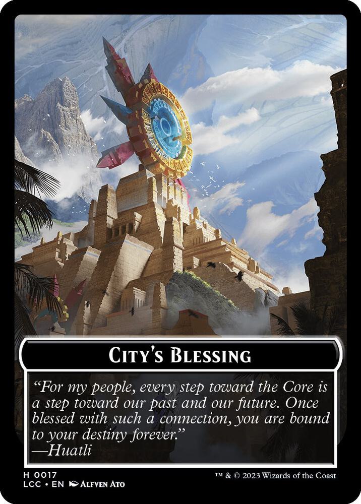 City's Blessing // Pirate Double-Sided Token 17 // 5 card from Commander: The Lost Caverns of Ixalan