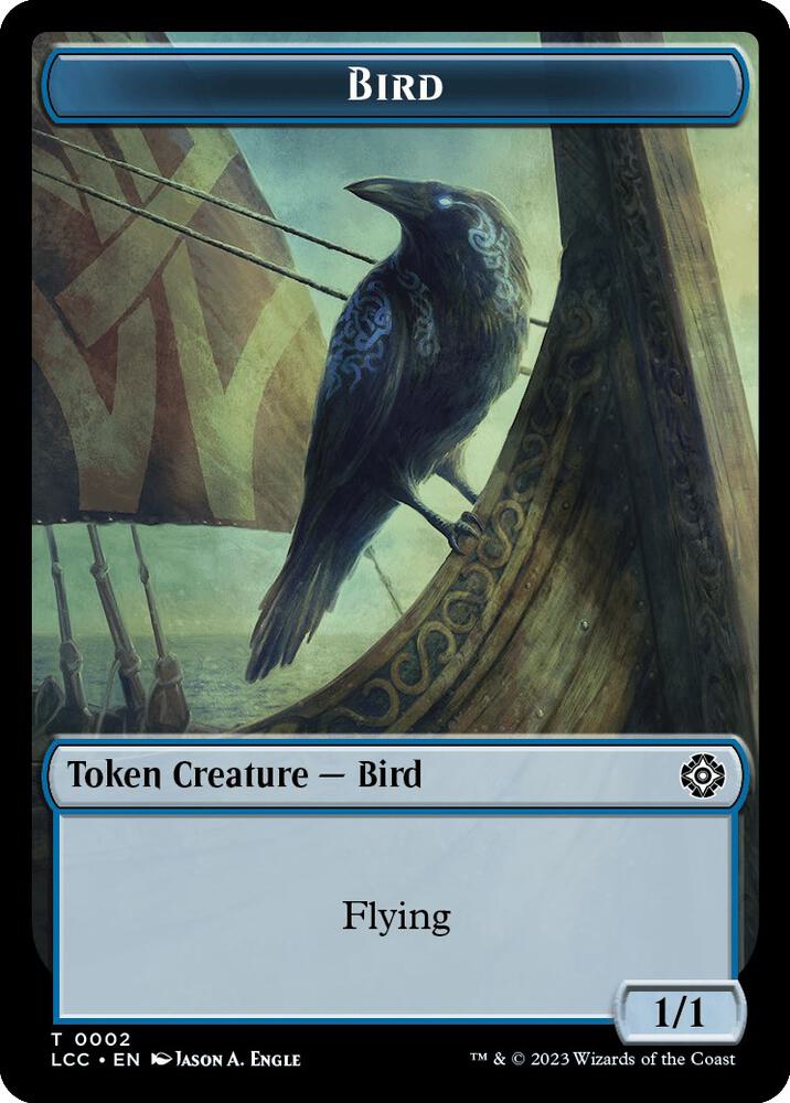 Bird // Merfolk Double-Sided Token 2 // 3 card from Commander: The Lost Caverns of Ixalan