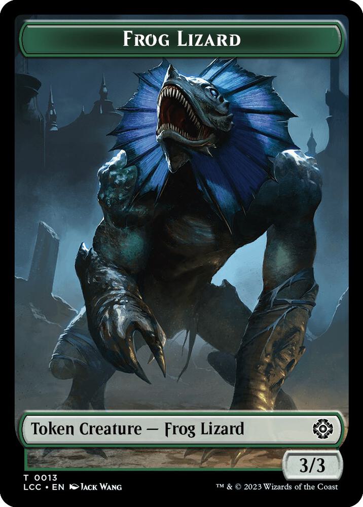 Frog Lizard // Merfolk Double-Sided Token 13 // 3 card from Commander: The Lost Caverns of Ixalan