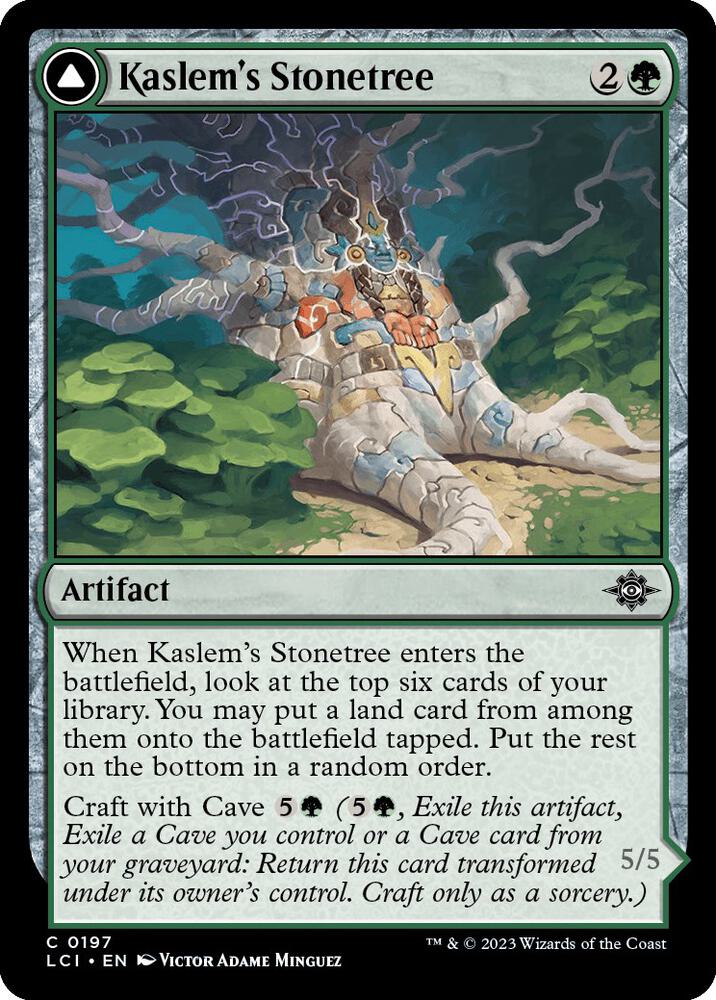Kaslem's Stonetree 197 card from The Lost Caverns of Ixalan