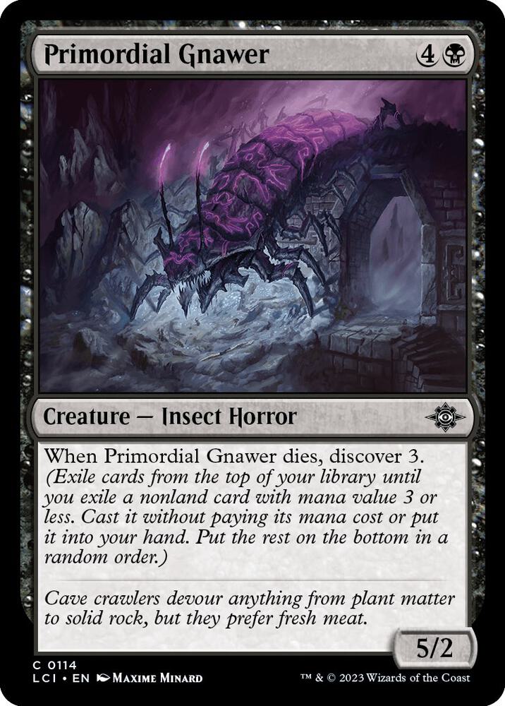 Primordial Gnawer 114 card from The Lost Caverns of Ixalan
