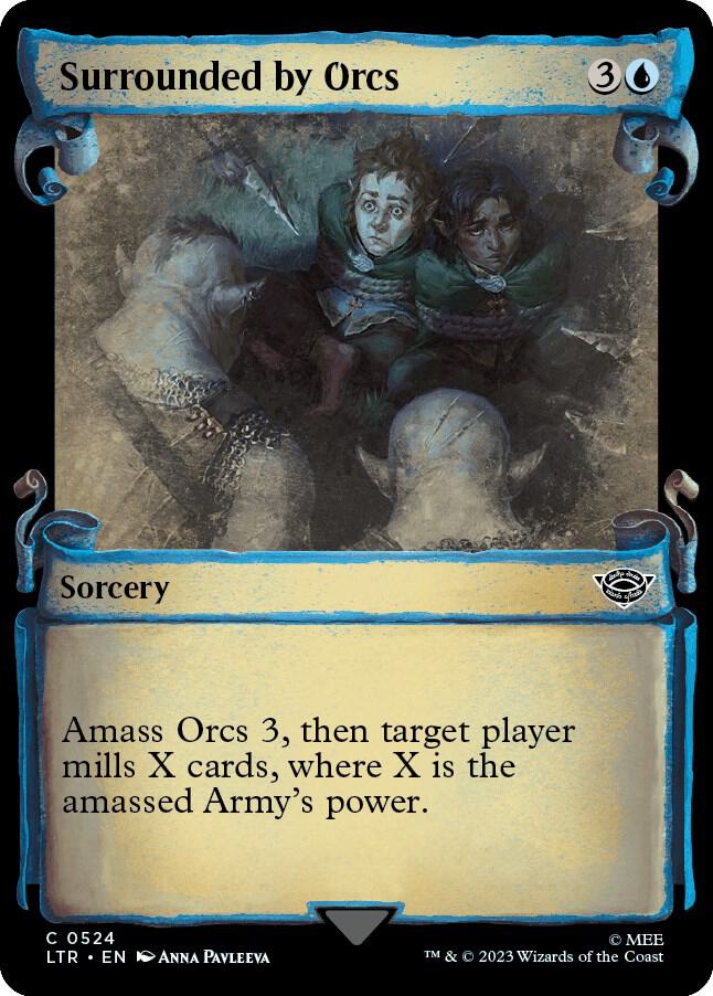 Surrounded by Orcs (Showcase Scrolls) 524 card from Universes Beyond: The Lord of the Rings: Tales of Middle-earth