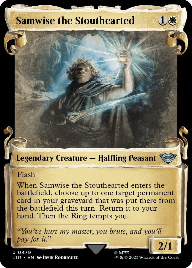 Samwise the Stouthearted (Showcase Scrolls) 479 card from Universes Beyond: The Lord of the Rings: Tales of Middle-earth