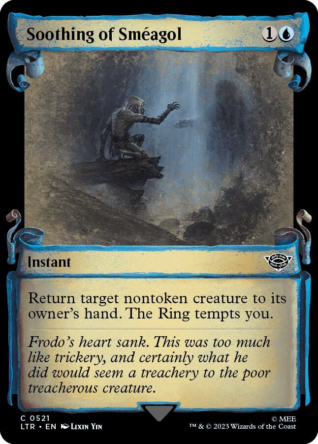 Soothing of Smeagol (Showcase Scrolls) 521 card from Universes Beyond: The Lord of the Rings: Tales of Middle-earth