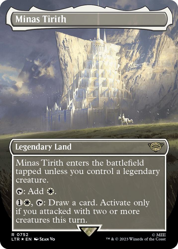 Minas Tirith (Borderless) (Surge Foil) 752 card from Universes Beyond: The Lord of the Rings: Tales of Middle-earth