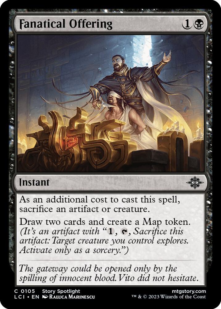 Fanatical Offering 105 card from The Lost Caverns of Ixalan