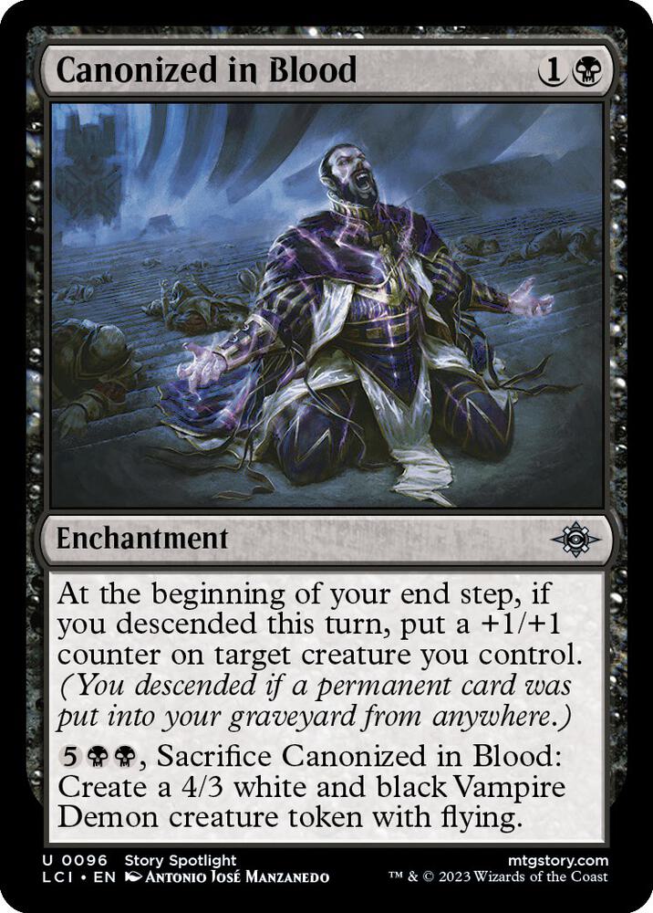 Canonized in Blood 96 card from The Lost Caverns of Ixalan