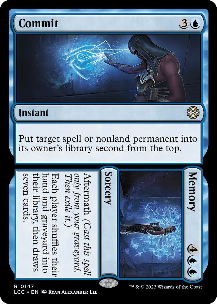 Commit // Memory 147 card from Commander: The Lost Caverns of Ixalan