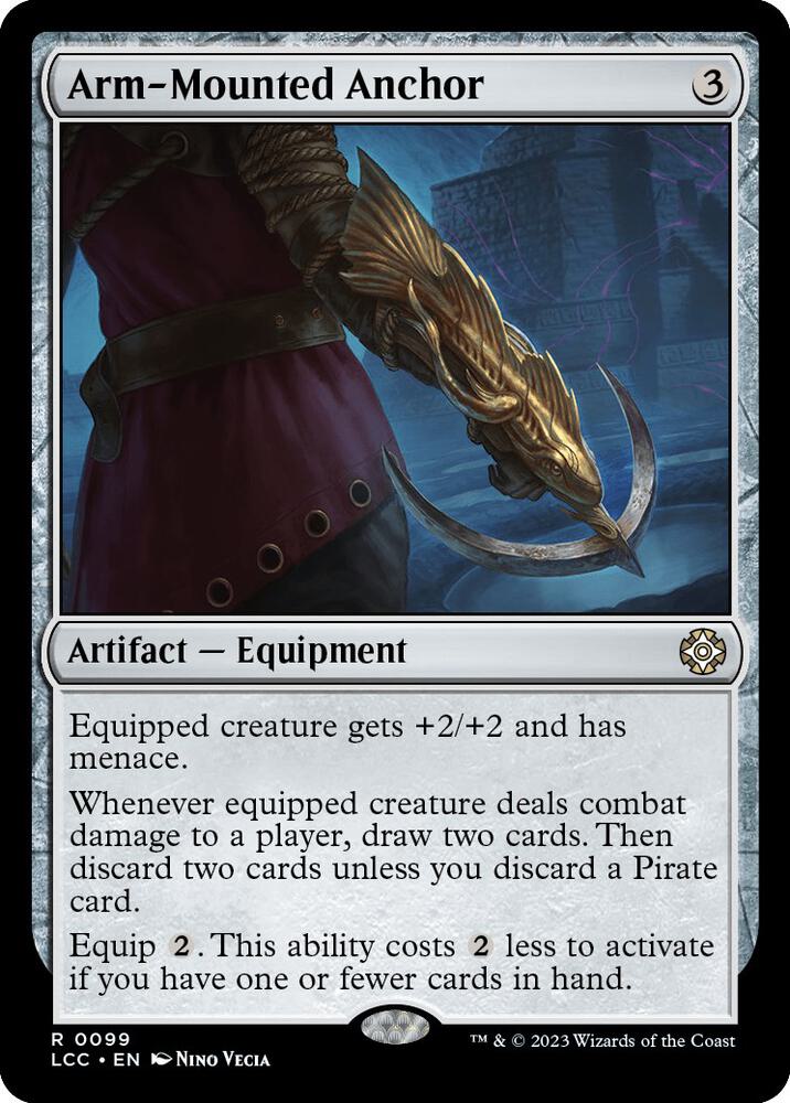 Arm-Mounted Anchor 99 card from Commander: The Lost Caverns of Ixalan
