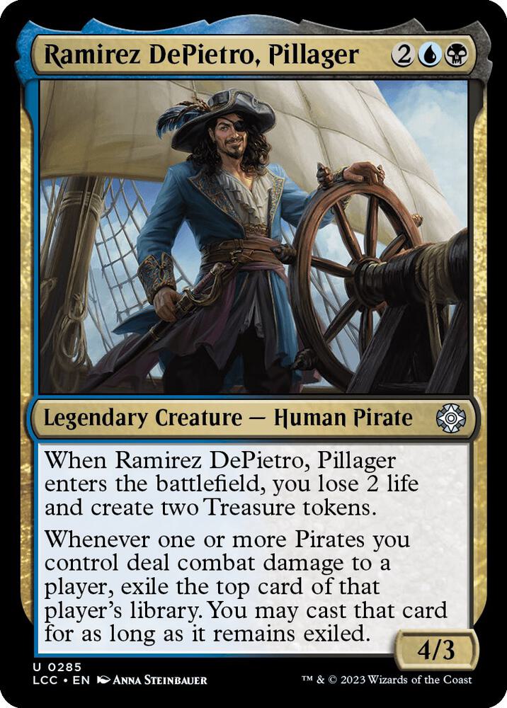 Ramirez DePietro, Pillager 285 card from Commander: The Lost Caverns of Ixalan