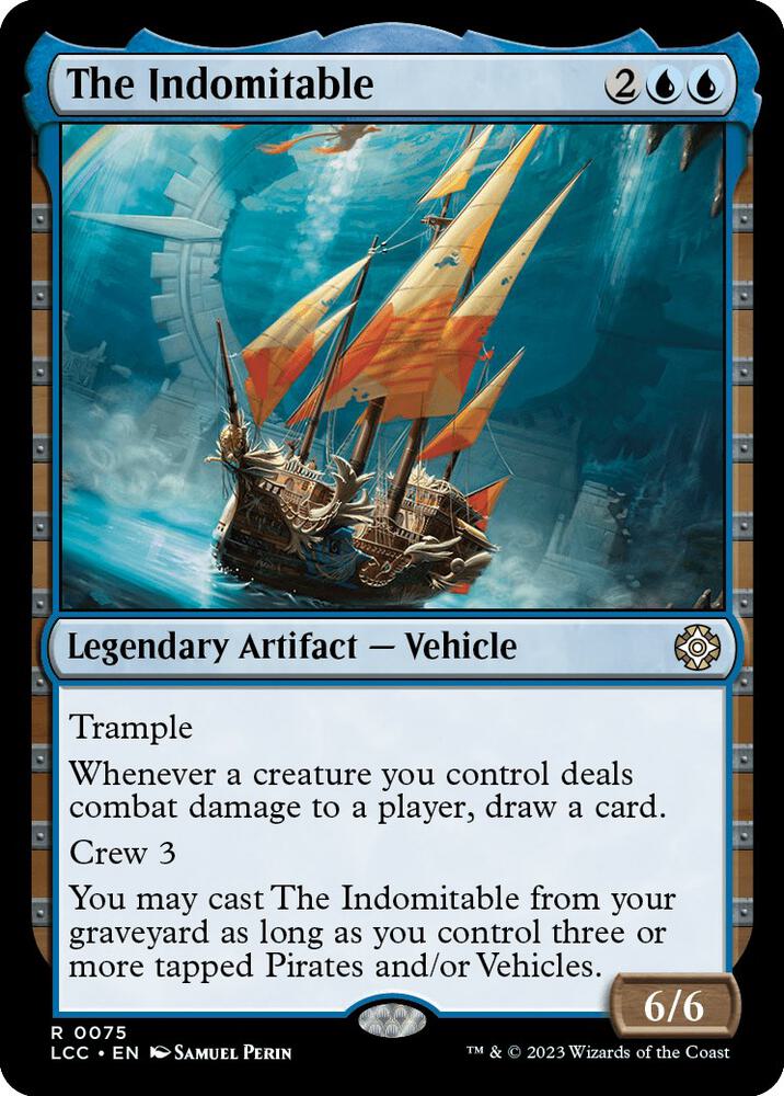 The Indomitable 75 card from Commander: The Lost Caverns of Ixalan