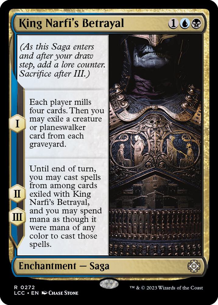 King Narfi's Betrayal 272 card from Commander: The Lost Caverns of Ixalan