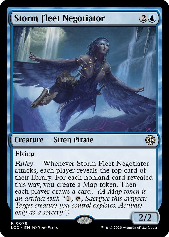Storm Fleet Negotiator 78 card from Commander: The Lost Caverns of Ixalan