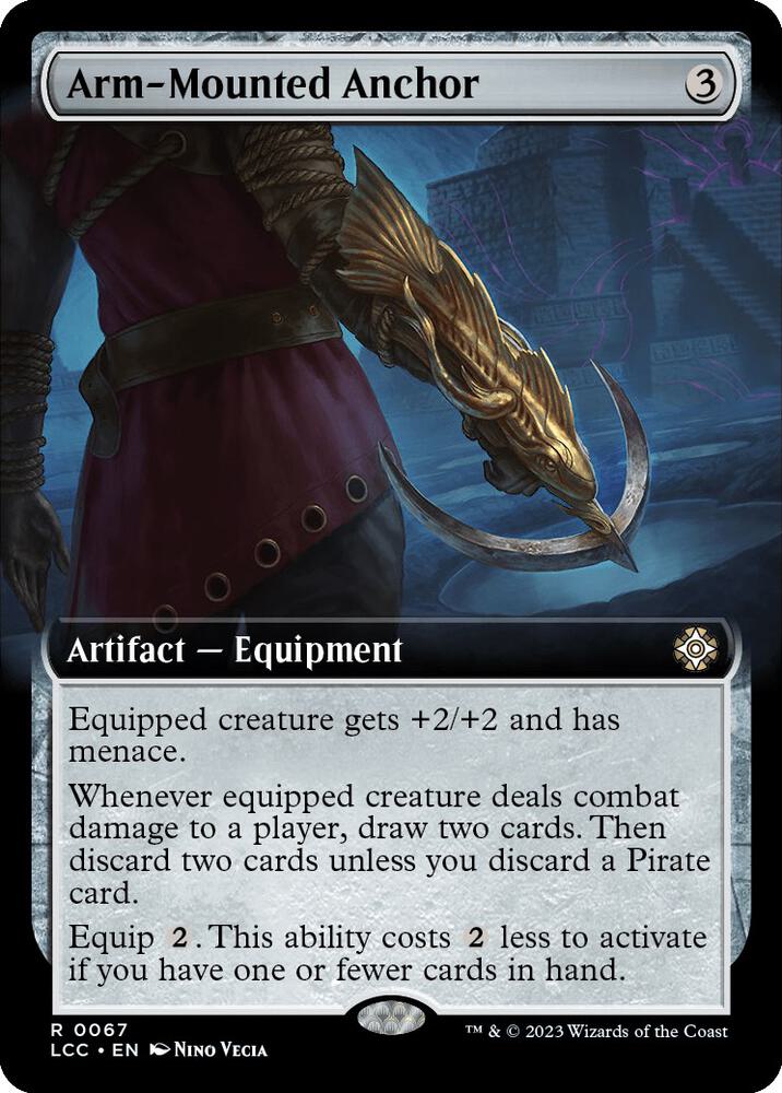 Arm-Mounted Anchor (Extended Art) 67 card from Commander: The Lost Caverns of Ixalan