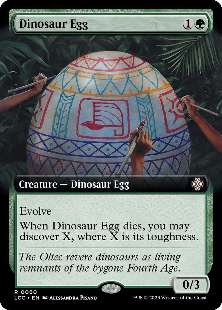 Dinosaur Egg (Extended Art) 60 card from Commander: The Lost Caverns of Ixalan