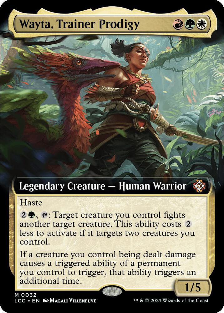 Wayta, Trainer Prodigy (Extended Art) 32 card from Commander: The Lost Caverns of Ixalan