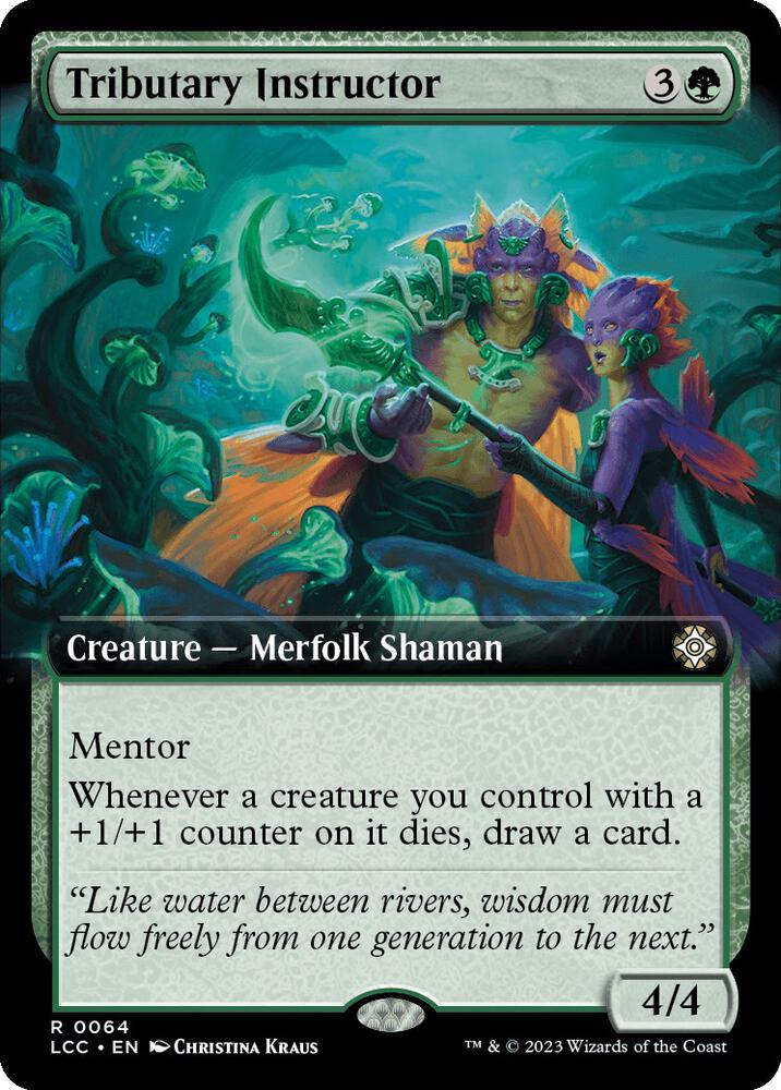 Tributary Instructor (Extended Art) 64 card from Commander: The Lost Caverns of Ixalan