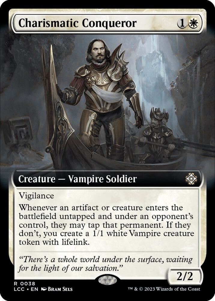 Charismatic Conqueror (Extended Art) 38 card from Commander: The Lost Caverns of Ixalan