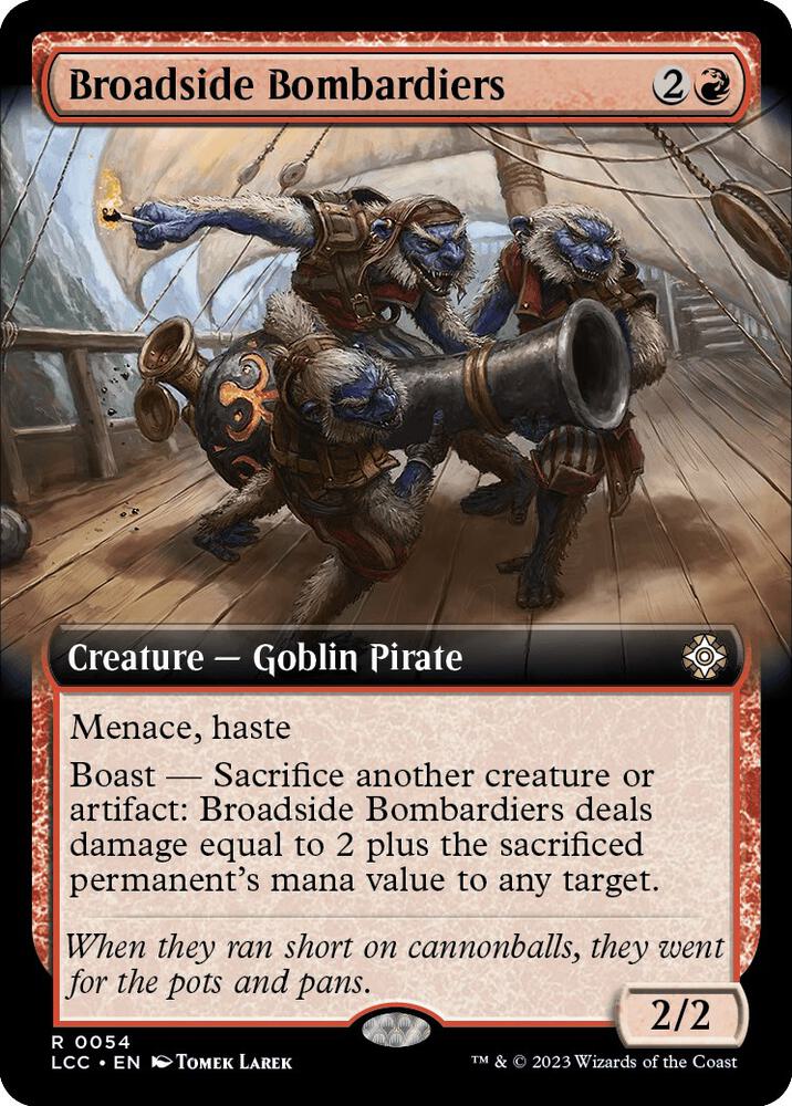 Broadside Bombardiers (Extended Art) 54 card from Commander: The Lost Caverns of Ixalan