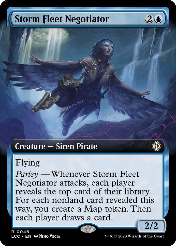 Storm Fleet Negotiator (Extended Art) 46 card from Commander: The Lost Caverns of Ixalan