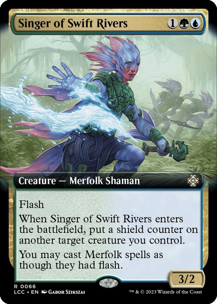 Singer of Swift Rivers (Extended Art) 66 card from Commander: The Lost Caverns of Ixalan